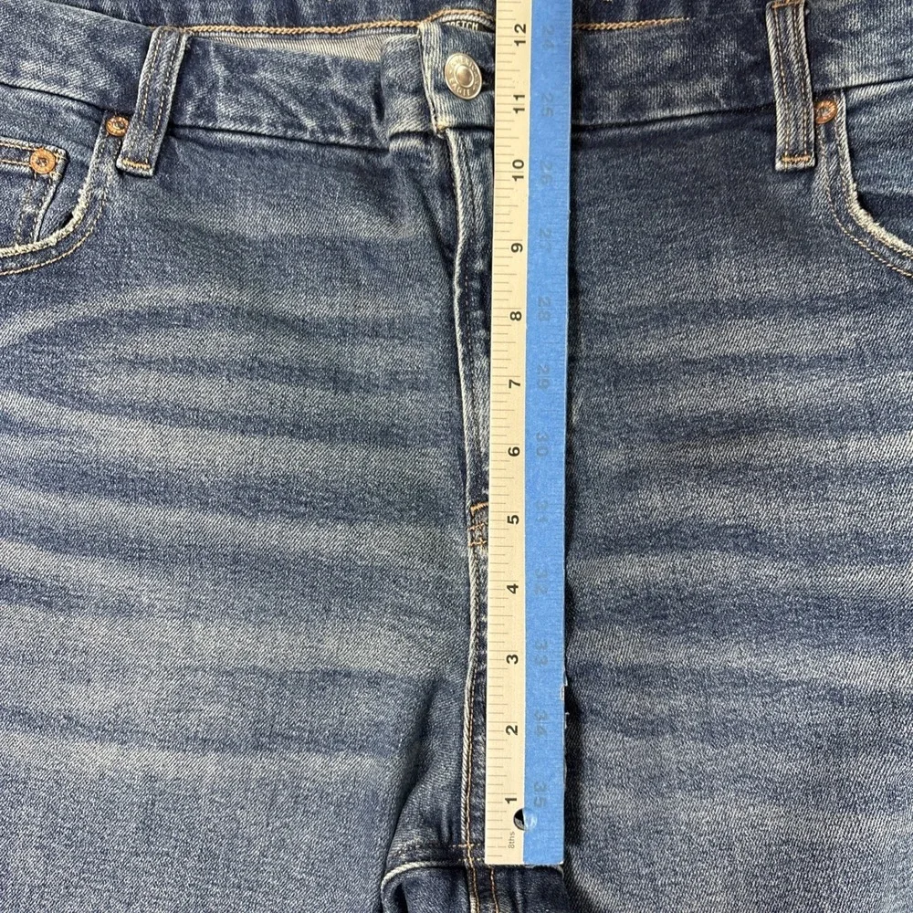 American Eagle Stretch Women Jean Curvy 90's Skinny Distressed Denim Sz 20L NWT